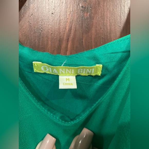 Perfect Holiday Gianni Bini Jumpsuit Green size M - Picture 3 of 9